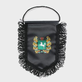 Вымпел односторонний мягкий на дублерине, с бахромой, размеры от 8х12 до 30х40 см.