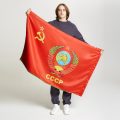 Флаг двусторонний 90х135см. Блэкаут 240 гр