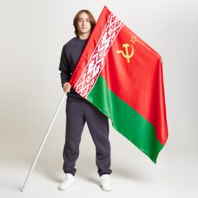 Флаг стандартный двусторонний, размер от 70х105 до 120х180 см, Блэкаут