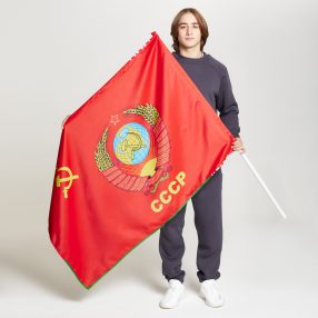 Флаг стандартный двусторонний, размер от 70х105 до 120х180 см, Блэкаут