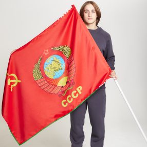 Флаг стандартный двусторонний, размер от 70х105 до 120х180 см, Блэкаут