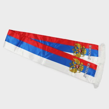 Шарф печатный с бахромой