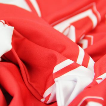 Шарф печатный без бахромы