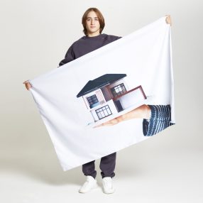 Флаг стандартный двусторонний, без подкладки, размер от 20х30 до 90х135 см