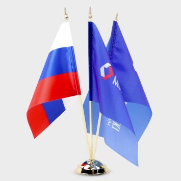 Подставка настольная пластиковая с основанием, 3 штока