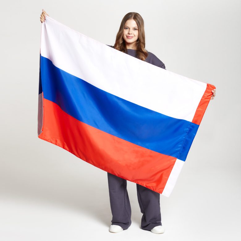 Флаг двусторонний с габардиновой подкладкой, 90х135см