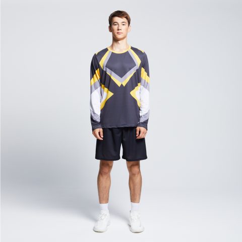 НФ-00036153_Лонгслив мужской, для бега, 52(XL), Сетка Паук 115 гр.кв.м.