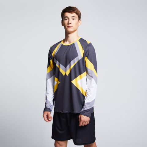 НФ-00036153_Лонгслив мужской, для бега, 52(XL), Сетка Паук 115 гр.кв.м.