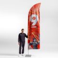 НФ-00033736-04.Флагшток Виндер Парус без основания; 3,7м.30, Блекаут без основания 3 секции, Ø 30мм; размер упаковки 1500х300. Алюминий