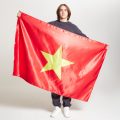 Флаг односторонний 100х150 см. Атлас 140 гр.кв