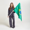 Флаг односторонний 60х90 см. Атлас 140 гр.кв.м