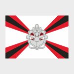 Флаг большой двусторонний Инженерных войск России