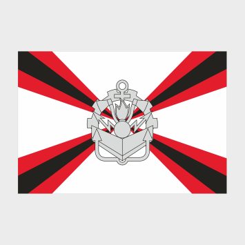 Флаг среднего размера двусторонний Инженерных войск России