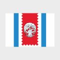 Флаг среднего размера двусторонний с подкладкой Западного Дегунина