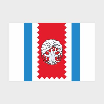 Флаг большой двусторонний Западного Дегунина