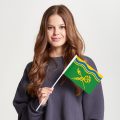 Флаг малый двусторонний Замоскворечье