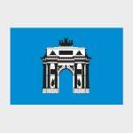 Флаг малый двусторонний с подкладкой Западного административного округа