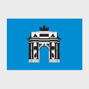 Флаг стандартный односторонний, Блэкаут Западного административного округа