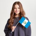 Флаг малый двусторонний Гватемала