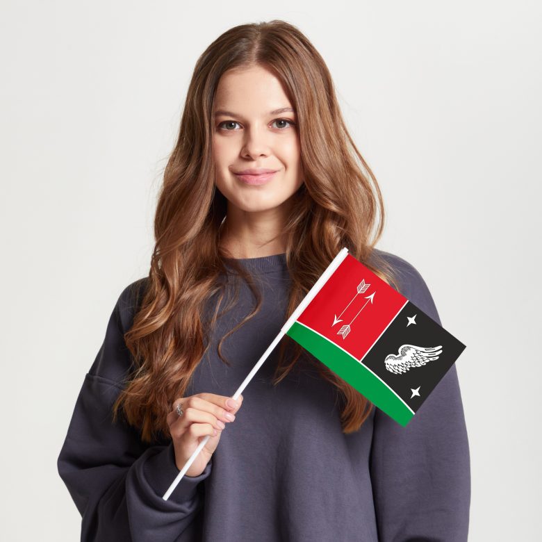 Флаг малый двусторонний Гагаринского