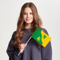 Флаг малый двусторонний Восточного Дегунина