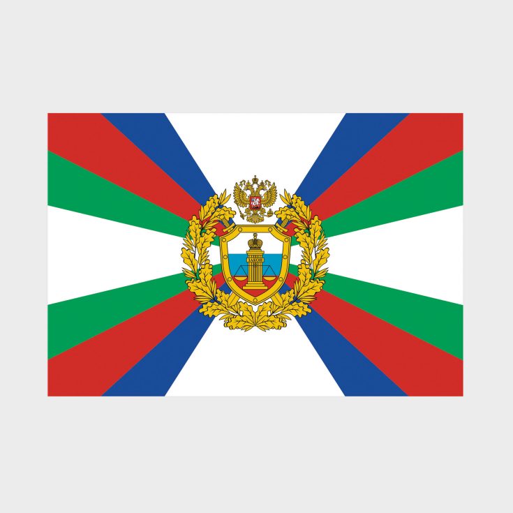 Флаг стандартный двусторонний с подкладкой Военные суды (Россия)