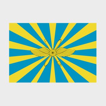 Флаг стандартный односторонний прямая печать Воздушно-космические силы РФ