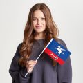 Флаг малый двусторонний Внуково