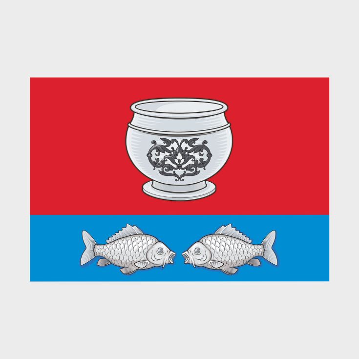 Флаг среднего размера двусторонний, Блэкаут Братеево