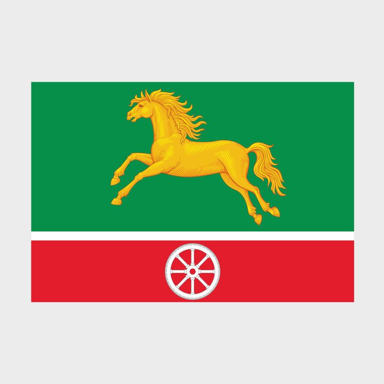 Флаг малый двусторонний, Блэкаут Беговой