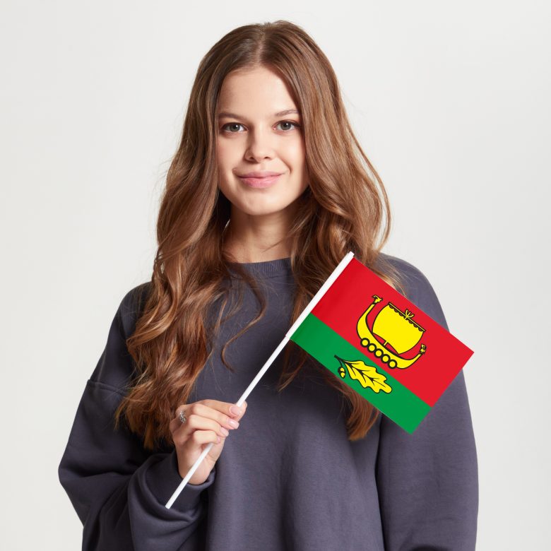 Флаг малый двусторонний Митина