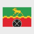 Флаг среднего размера односторонний, Блэкаут Метрогородок