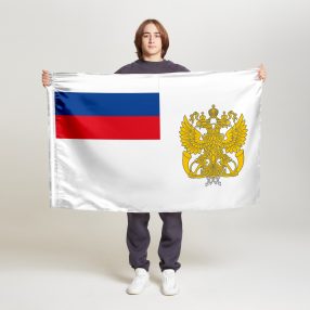 Флаг стандартный односторонний организаций федеральной почтовой связи РФ