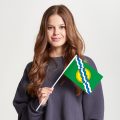 Флаг малый двусторонний Некрасовка