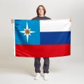 Флаг стандартный односторонний прямая печать МЧС России