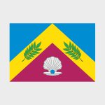 Флаг среднего размера односторонний, прямая печать Ясенево