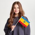 Флаг малый двусторонний Чертаново Южное