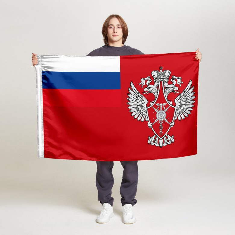 Флаг стандартный односторонний Федеральное агентство по поставкам вооружения, военной, специальной техники и материальных средств
