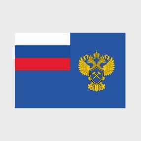 Флаг среднего размера односторонний, прямая печать Федеральное агентство по недропользованию