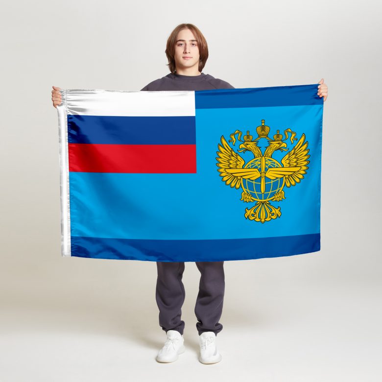Флаг стандартный односторонний прямая печать Федеральное агентство воздушного транспорта