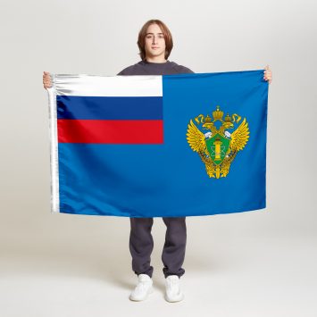 Флаг стандартный односторонний Федеральная служба по экологическому, технологическому и атомному надзору