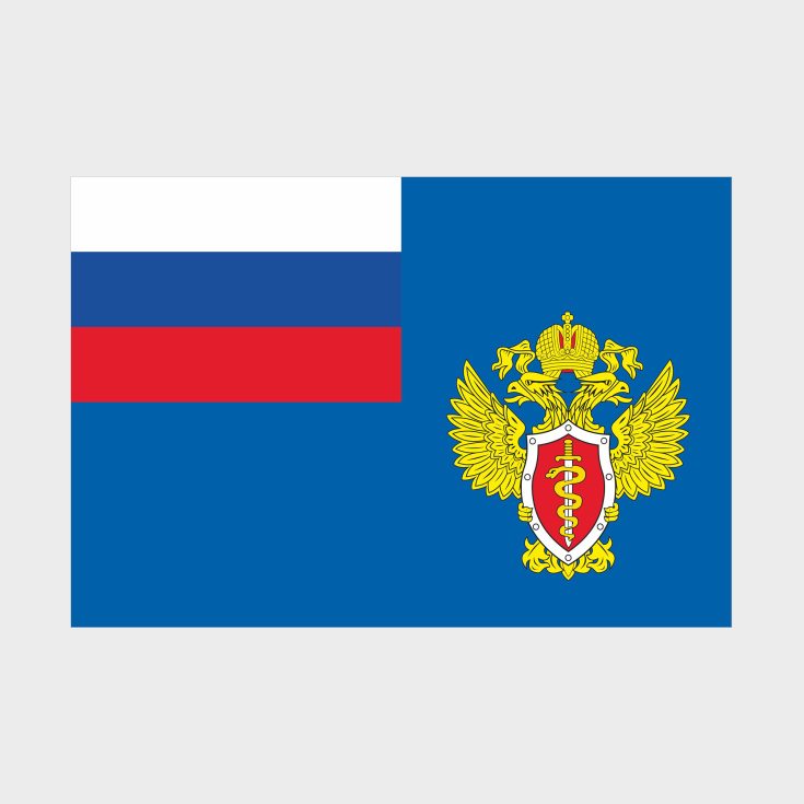 Флаг малый односторонний, Блэкаут Федеральная служба РФ по контролю за оборотом наркотиков