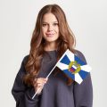 Флаг малый двусторонний с подкладкой Федеральная служба охраны РФ