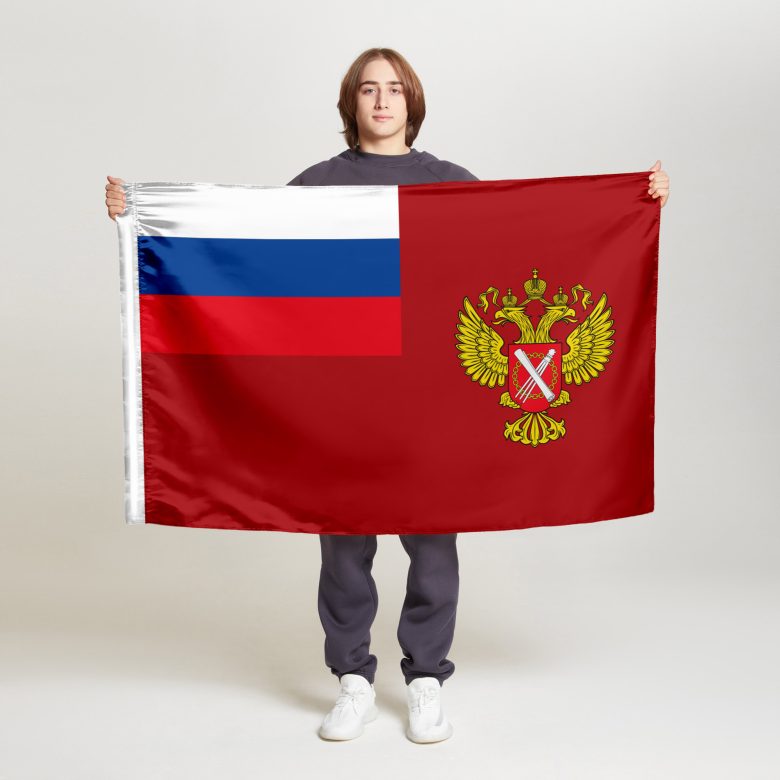 Флаг стандартный двусторонний с подкладкой Федеральная служба государственной регистрации, кадастра и картографии