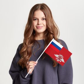 Флаг малый односторонний Федеральная миграционная служба