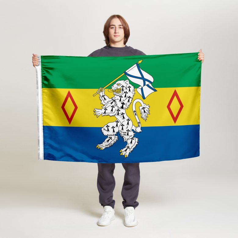Флаг стандартный односторонний прямая печать Текстильщиков