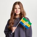 Флаг малый двусторонний Текстильщиков