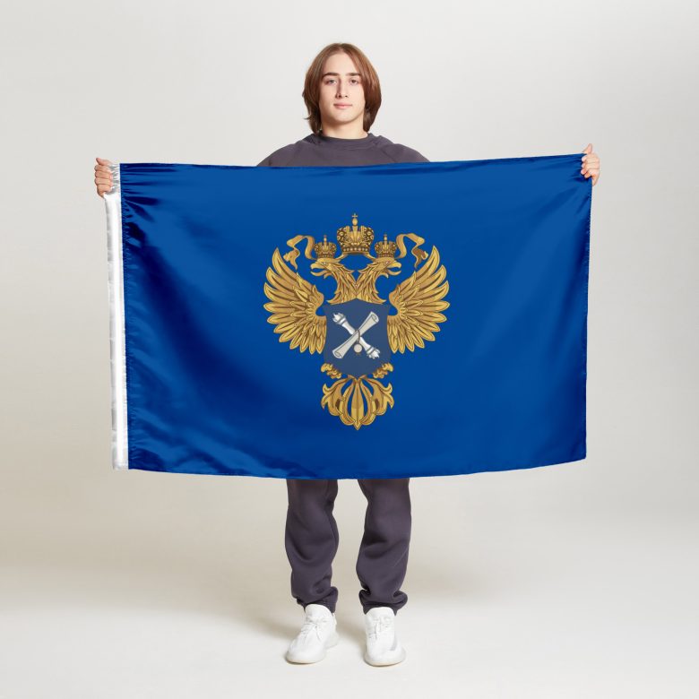 Флаг стандартный односторонний прямая печать Счётная палата РФ