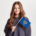 Флаг малый односторонний прямая печать Счётная палата РФ