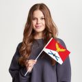 Флаг малый двусторонний Соколиная гора